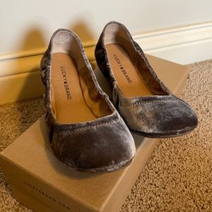 Lucky Brand velvet flats
